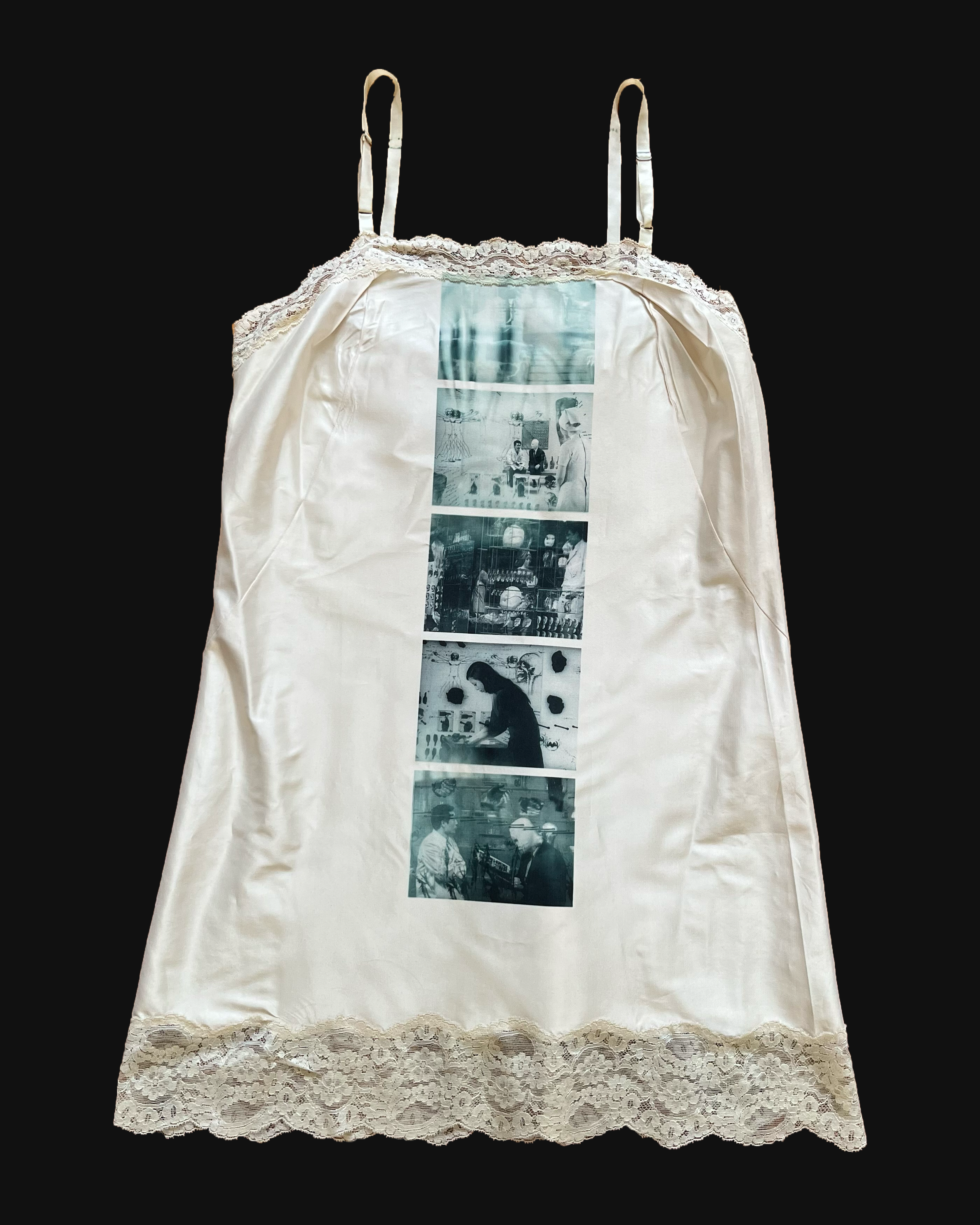 another face slip dress