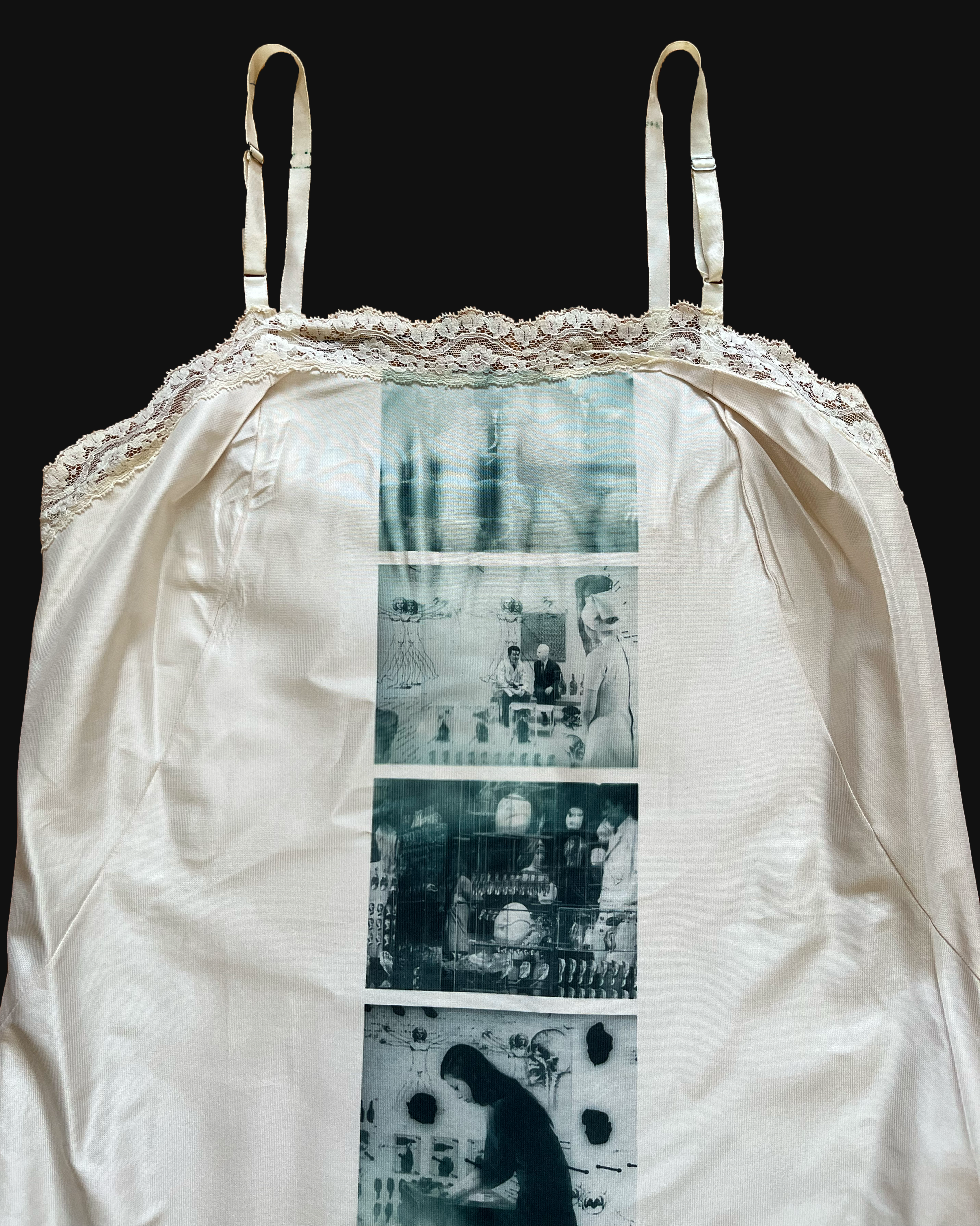 another face slip dress