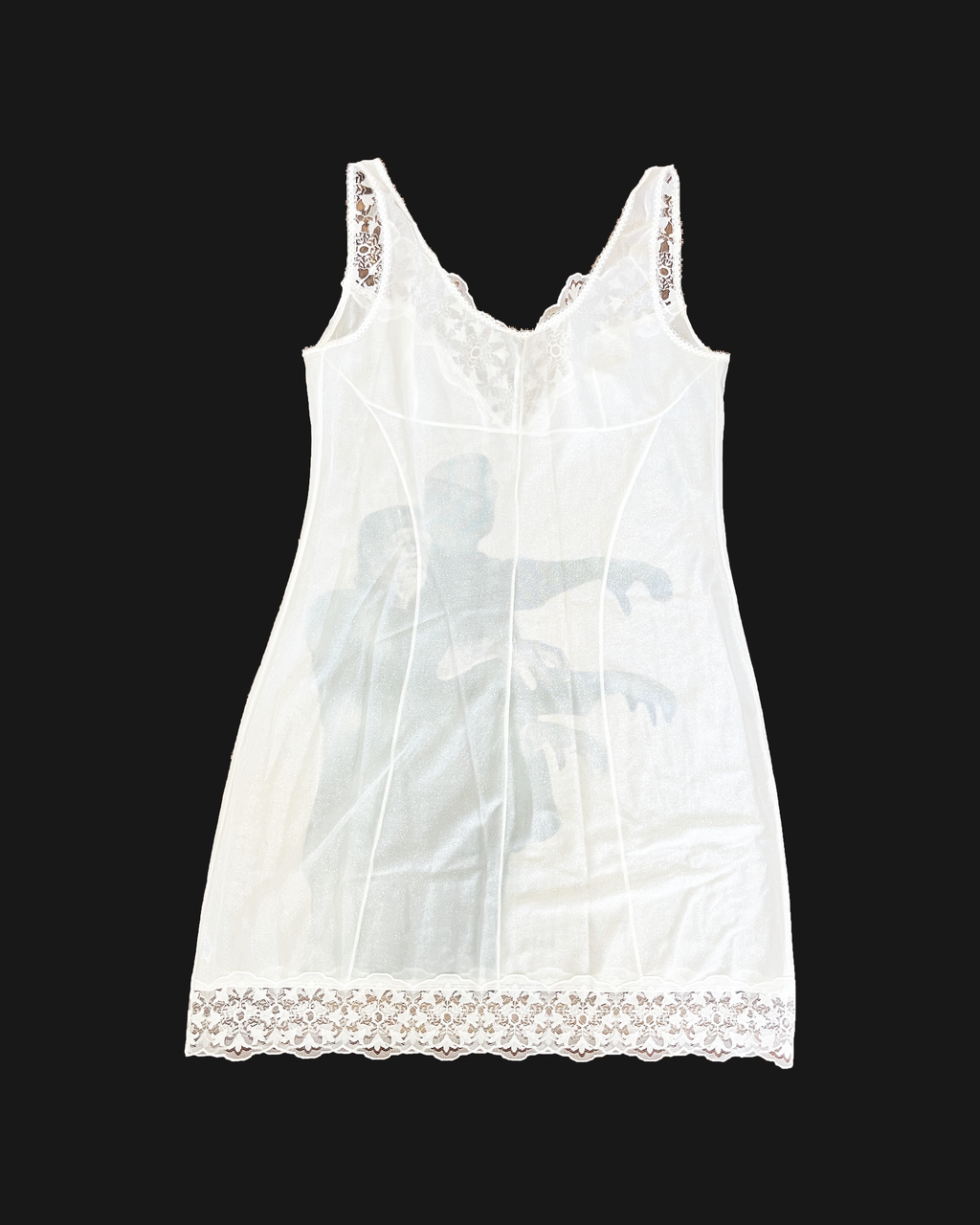 frankenstein sheer slip dress