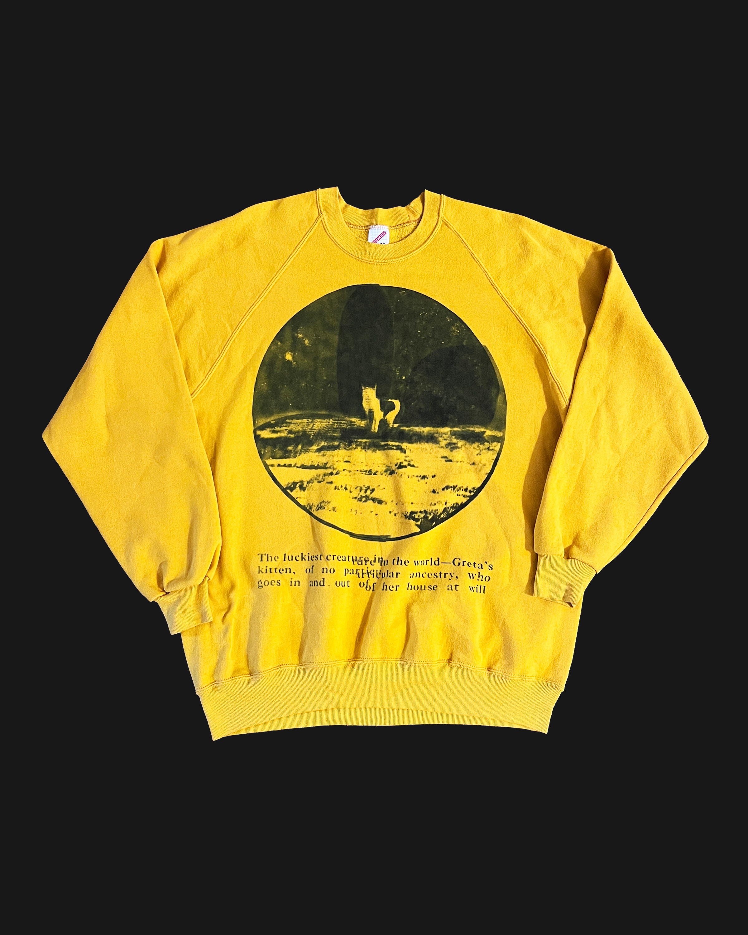 greta's cat crewneck